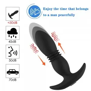 Remote Control 7 modes Butt Plug Thrusting Anal Prostate Massagers