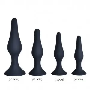Sexy Toys 4PCS Anal Plug Set Medical Silicone Sensuality Anal Toys