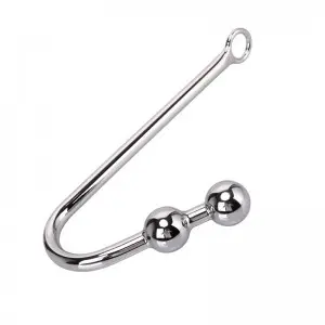 Metal Anal Hook Ball Ring Prostate Massager