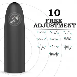 Flat head remote control  10 speed remote control bullet vibrator