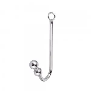 Metal Anal Hook Ball Ring Prostate Massager