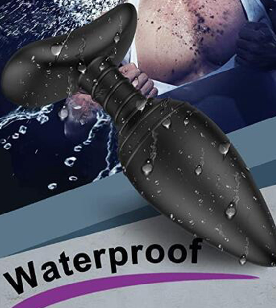 Vibrating Butt Plug, Silicone Rechargeable Anal Vibrator with Remote Control 6 Vibration Modes Waterproof Anal Sex Toys for Men, Women and Couples (2)