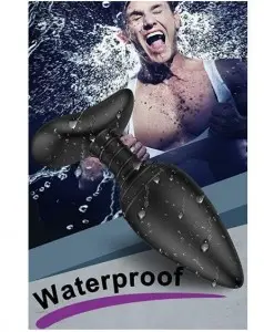 Silicone Rechargeable Anal Vibrator with Remote Control 6 Vibration Modes