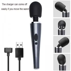 Rechargeable powerful multi speeds  clitoris stimulator sex wand