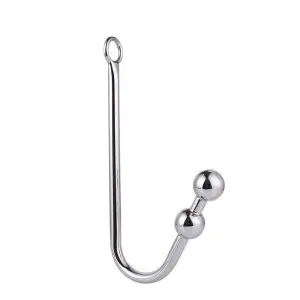 Metal Anal Hook Ball Ring Prostate Massager