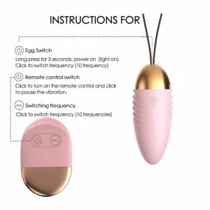 Wireless Remote Control Vibrating Bullet Egg Vibrator