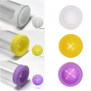 White USB-Powered Penis Pump Clear Bundle with 3 Small Sleeves