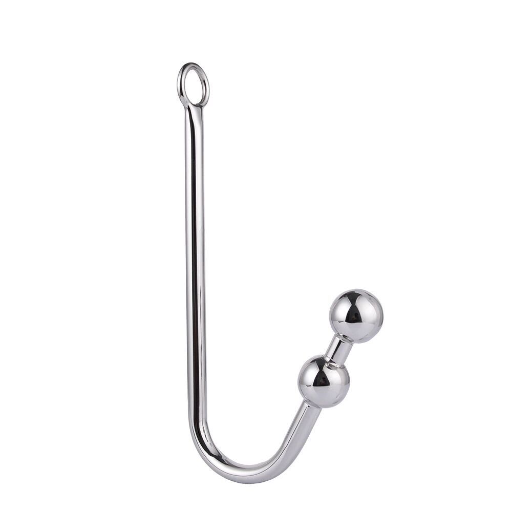 Metal Anal Hook Ball Ring Prostate Massager Stainless Steel Butt Plug Sex Men (4)