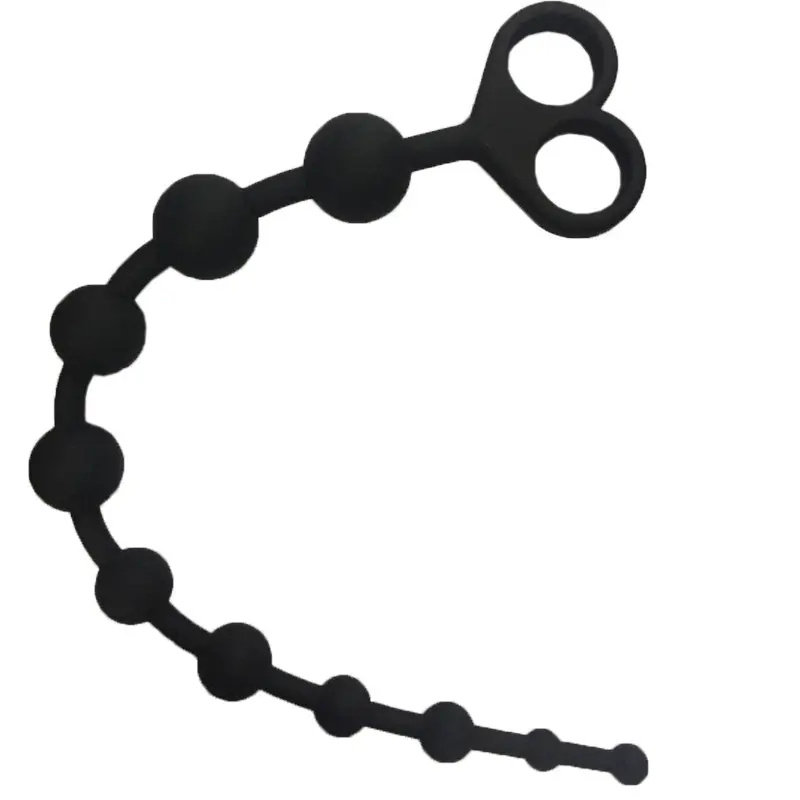 Blush Novelties Performance Silicone 10 Anal Beads Black (1)