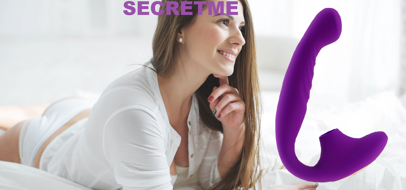 young girl in the morning in bed with a bouquet of red tulips, flowers for womens day, mothers day woman in the bedroom, close-up. Copy space.