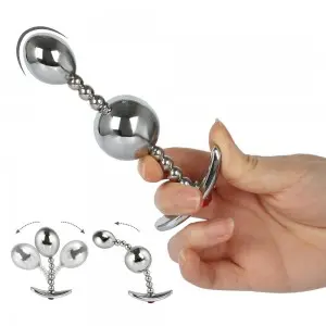 Stainless Steel Gem Butt Plug Pleasure Wand Anal Sex Toys