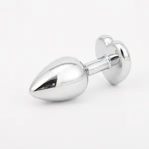Luxury Metal Butt Toys Heart Shaped Anal Trainer Jewel Butt Plug