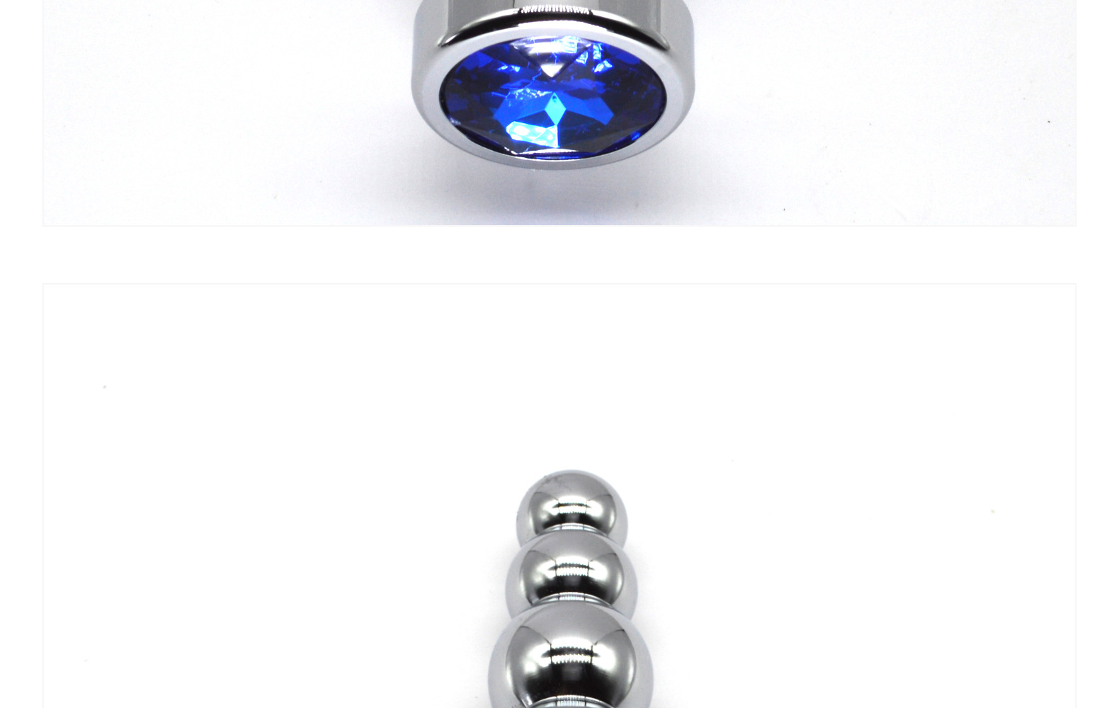 Anal Beads, Colourful Jewelry Metal Butt Plug Anal Trainer Toys with 5 Graduated Balls Fetish Kinky Sex Love Tools for Couple Lover (12)