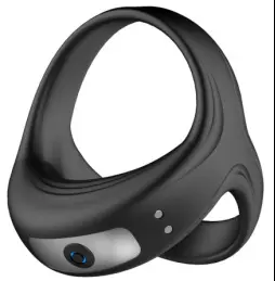10 Intense Vibration Modes Testicles Stimulates Vibrating Penis Ring for Men