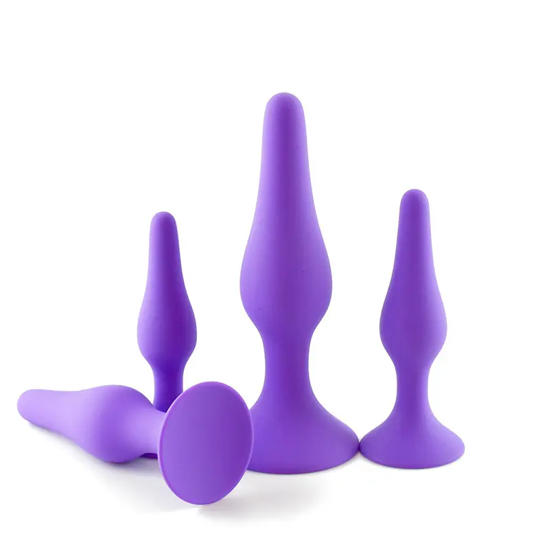 Sexy Toys 4PCS Anal Plug Set Medical Silicone Sensuality Anal Toys (1)