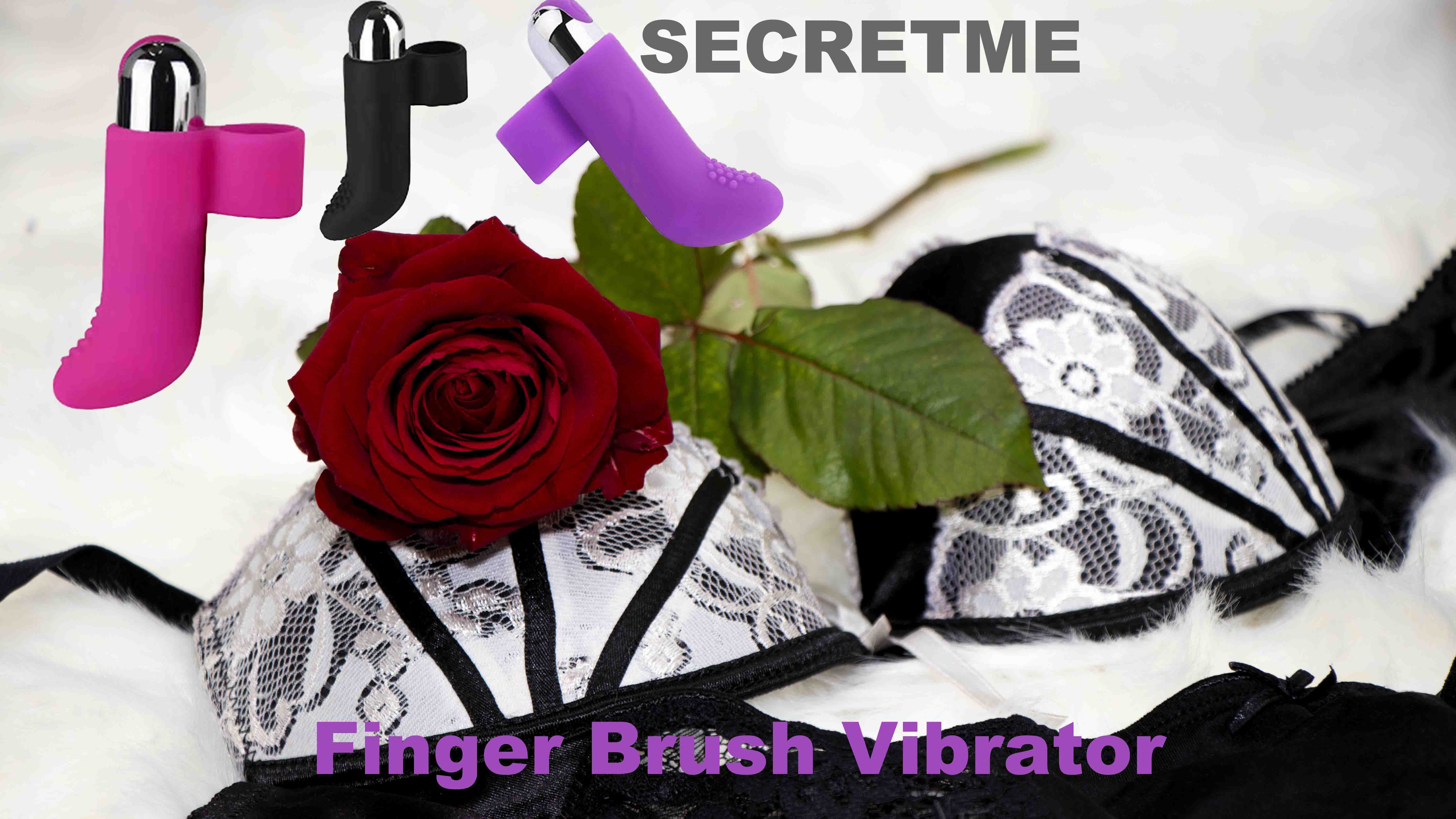 sexy black lingerie with a red rose on a white fur - valentines