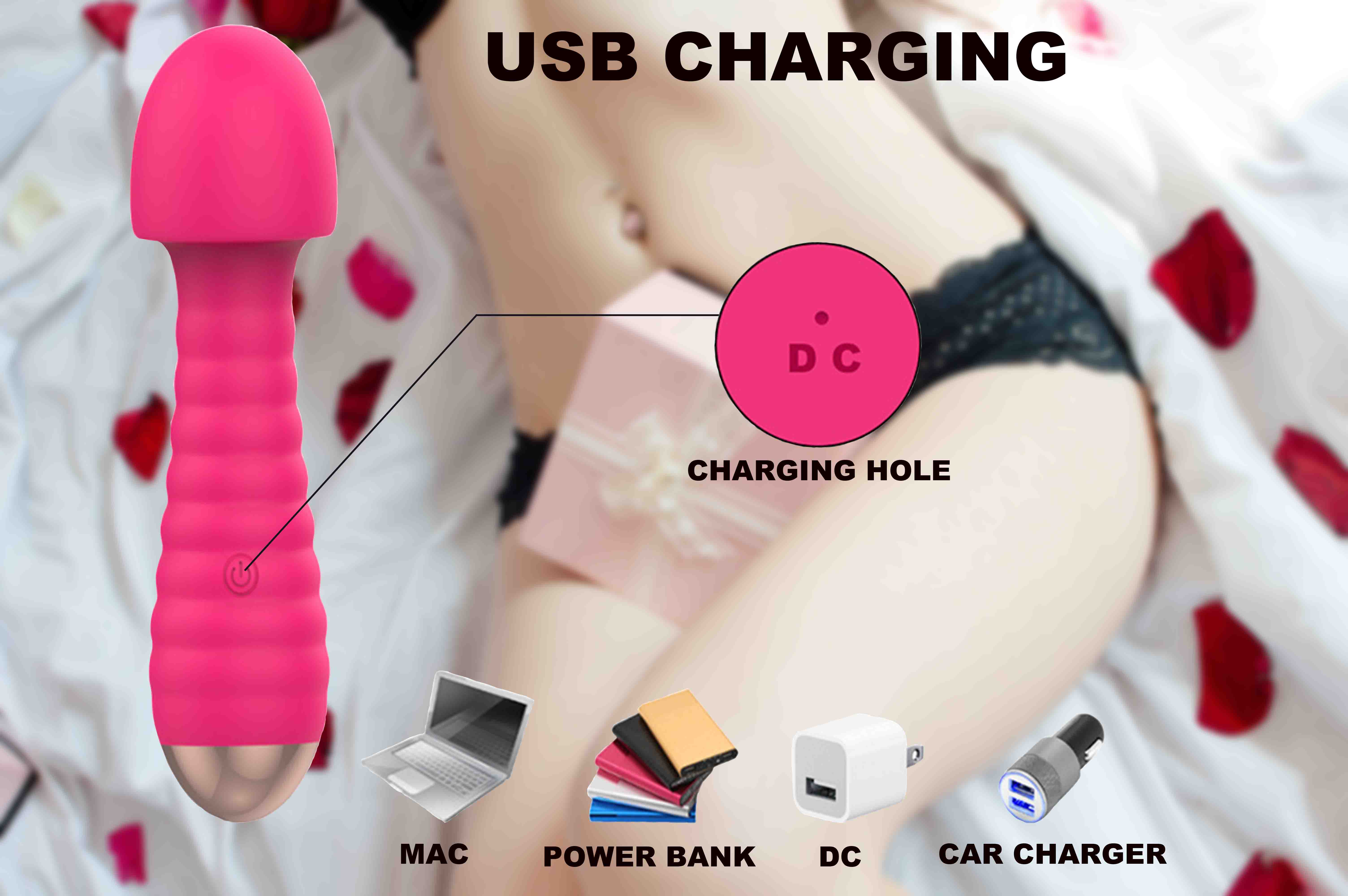 picture closeup on beautiful pink elegant present box lying on sexy female stomach legs on white bed surrounded by rose flower petals