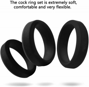 6 Different Size Flexible Super Soft Premium Quality Silicone  Penis Cock Rings