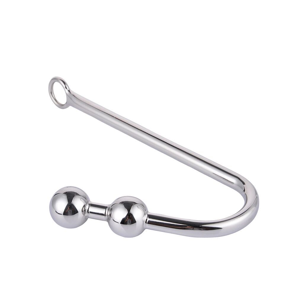 Metal Anal Hook Ball Ring Prostate Massager Stainless Steel Butt Plug Sex Men (5)