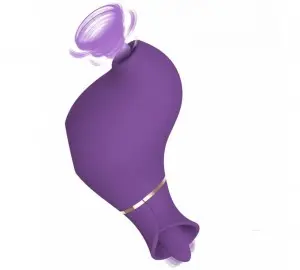 10 Frequency Tongue Licking + Sucking Vibrator Toy For Women