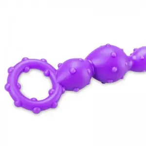 Beginner Friendly Lovehoney Purple Anal Beads with Finger Loop