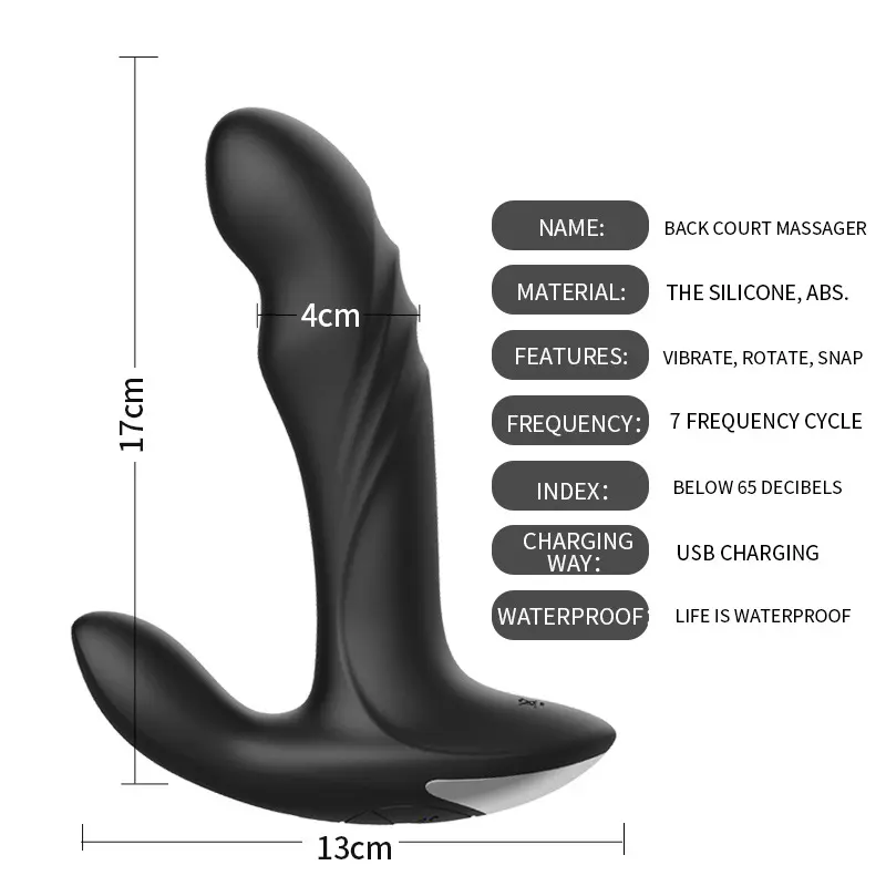 Thrusting Anal Vibrator Prostate Massagger for Men Thrusting Anal Sex Toys with Remote 7 Vibrations,Vibrating Anal Butt Plug Silicone Anales Plug Toys for Women Couple  (3)