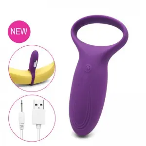 3 Motors for Clitoris & Testicles Stimulation Vibrating Cock Ring