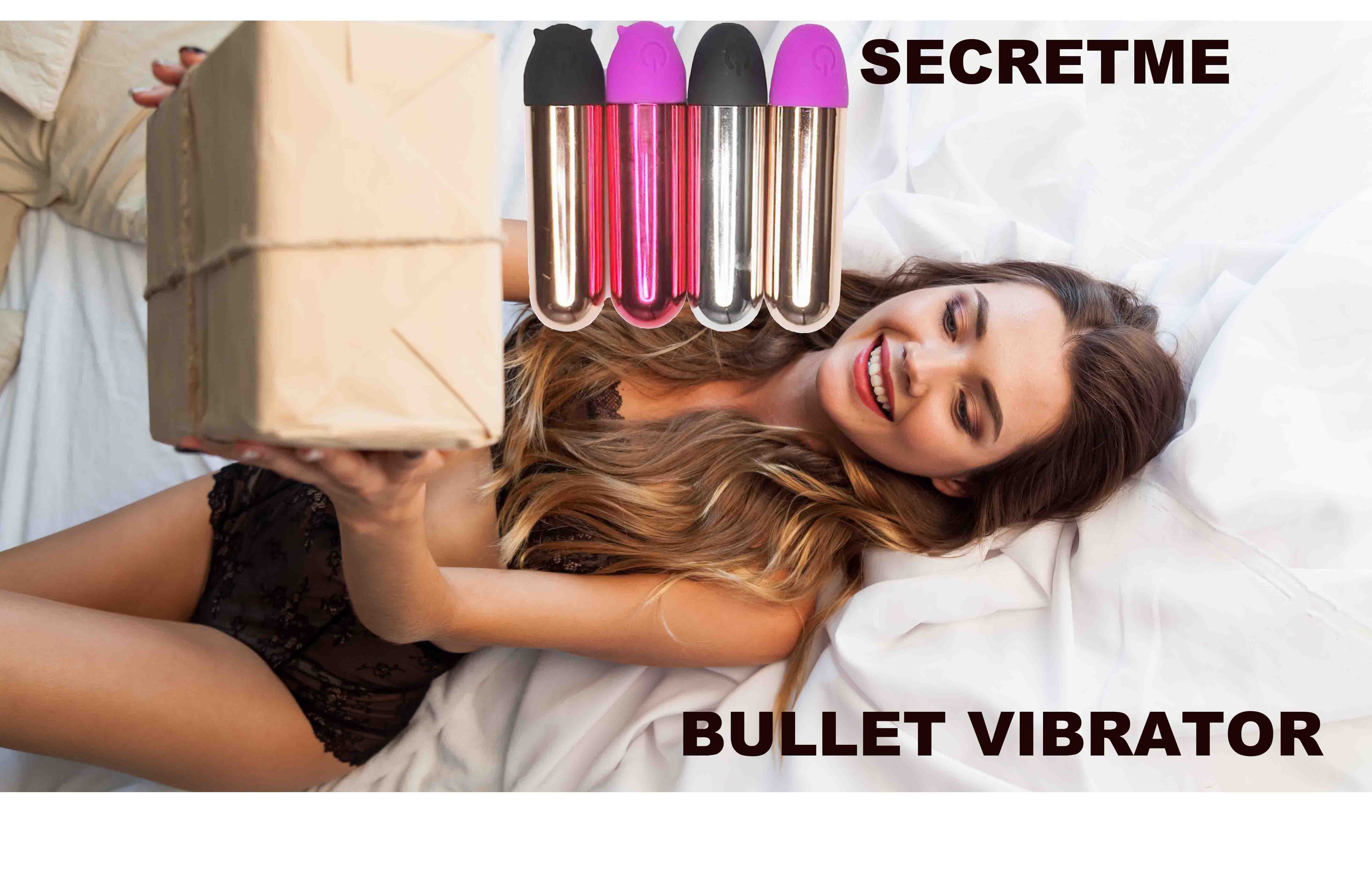 woman in underwear with a gift in the bedroom on the bed