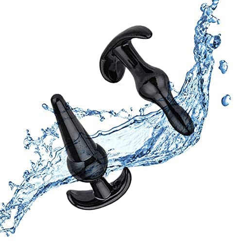 4-Piece Waterproof Anales Trainer Set Pleasure Plug Toy for Women Men Anal Plug Stick Beginner Training Kit Large Huge Anales Beads Advanced Toy,TPE PLUGS SET  (5)