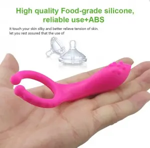 Silicone Vibrating Nipple Stimulator G-spot Clip Dildo Ring Toy  vibrator