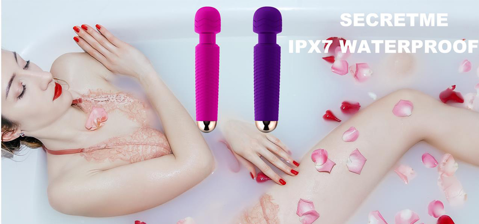 young girl in the morning in bed with a bouquet of red tulips, flowers for womens day, mothers day woman in the bedroom, close-up. Copy space.