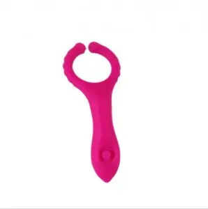 Silicone Vibrating Nipple Stimulator G-spot Clip Dildo Ring Toy  vibrator