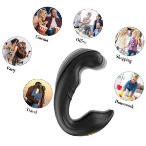 Remote Ergonomic Design Stimulate P-Spot  Wiggle Prostate Massager