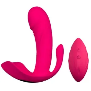 New Design Remote Control Butterfly Vibrating Rotation Electric Silicone Sex Vibrator