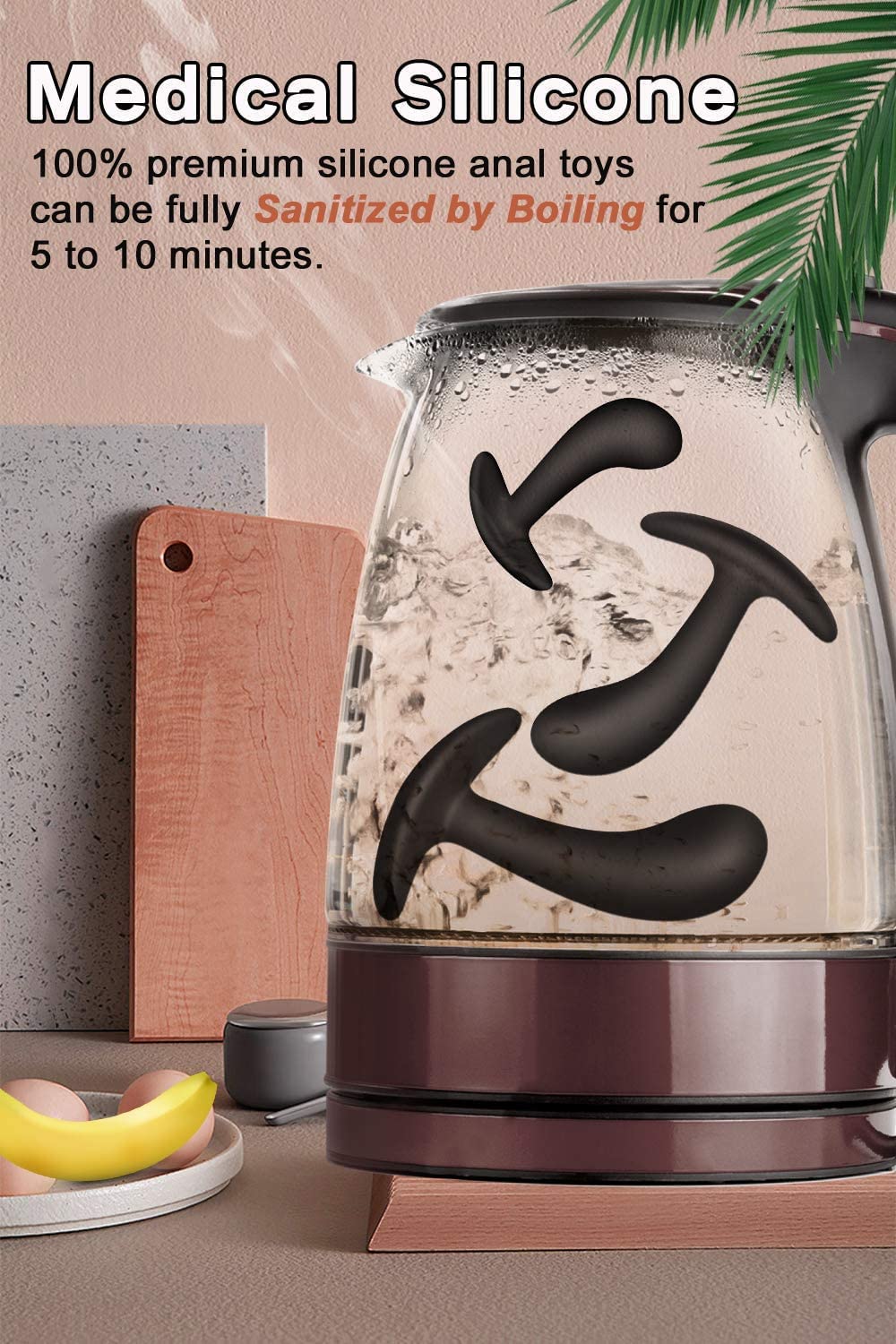 Waterproof Anales Trainer Set Pleasure Plug Toy for Women Men Anal Plug Stick Beginner Training Kit Large Huge Anales Beads Advanced Toy (2)